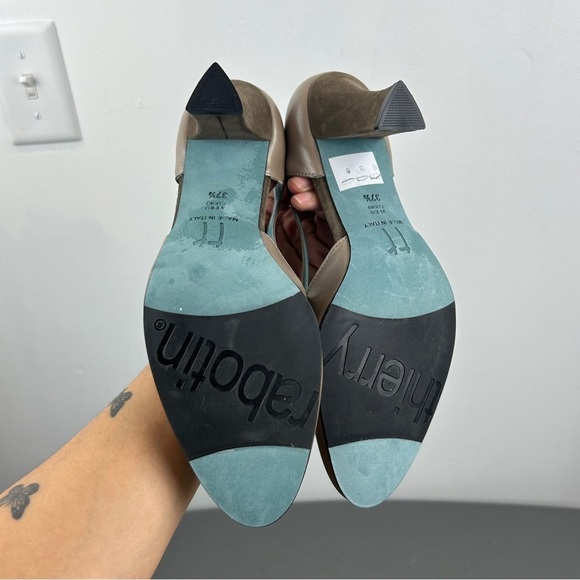 Thiery Rabotin Metallic Leather Cut-out Heels - Picture 5 of 7